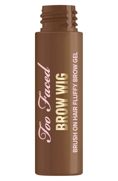 Too Faced Brow Wig Brush On Eyebrow Gel Auburn 0.19 oz / 5.5 ml In Auburn