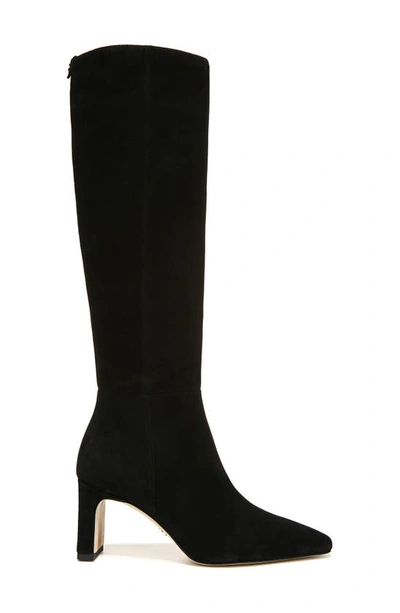 Sam Edelman Sylvia Suede Knee Boots In Black
