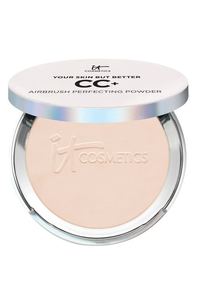 It Cosmetics Cc+ Airbrush Perfecting Powder Foundation Fair 0.192 oz/ 5.44 G In Fair