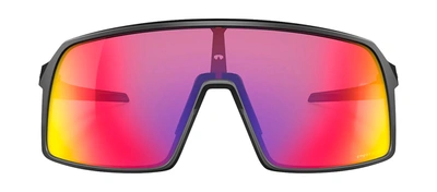 Shop Oakley Sutro Oo 9406-08 Shield Sunglasses In Red