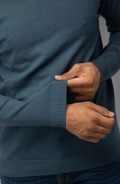 X-ray Turtleneck Pullover Sweater In Teal