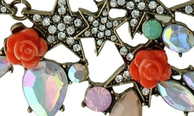 Olivia Welles Amy Floral Necklace In Gold / Multi