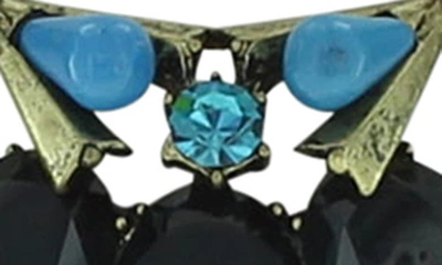 Olivia Welles Emma Cluster Bib Necklace In Silver