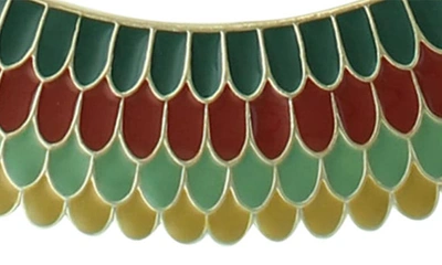 Olivia Welles Crystal Collar Necklace In Gold / Multi