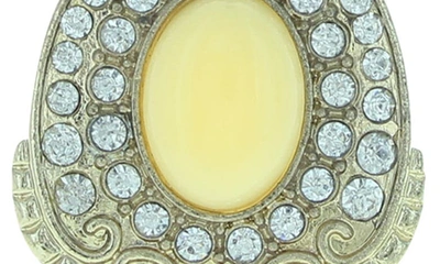 Olivia Welles Harper Statement Earrings In Gold / White