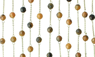 Olivia Welles Long Story Short Necklace In Gold / Red