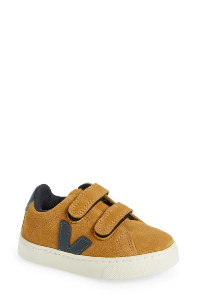 Shop Veja Kids' Esplar Nautico Suede Sneaker In Camel