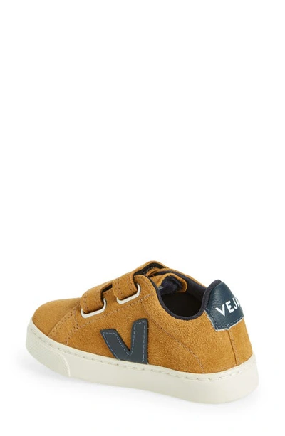 Shop Veja Kids' Esplar Nautico Suede Sneaker In Camel