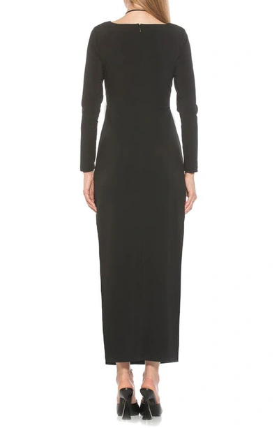 Shop Alexia Admor Farish Long Sleeve Maxi Dress In Black