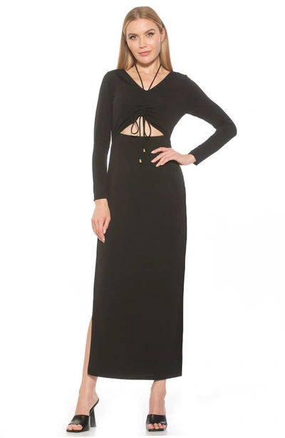 Shop Alexia Admor Farish Long Sleeve Maxi Dress In Black