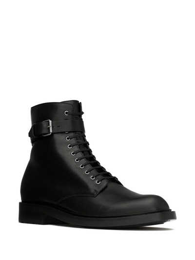 Saint Laurent Army 20mm Buckle Boots In Black