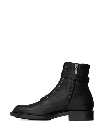 Saint Laurent Army 20mm Buckle Boots In Black