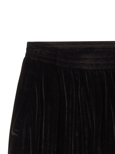 Shop Balenciaga Baggy Wide-leg Track Pants In Black