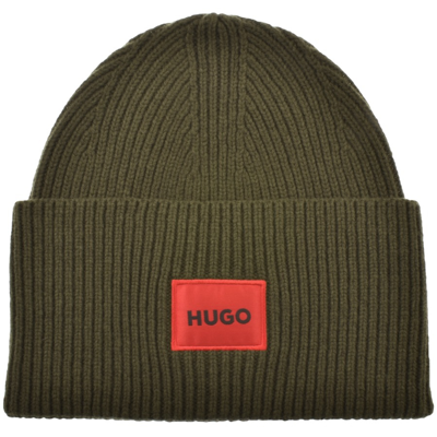 Shop Hugo Xaff 5 Beanie Hat Green