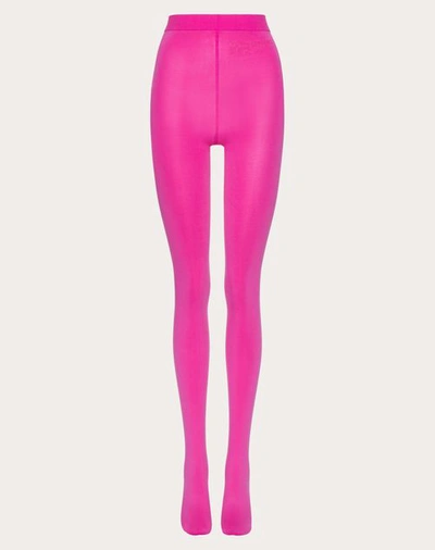 Shop Valentino Tights Woman Pink Pp S/m