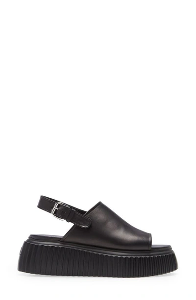 Shop Agl Attilio Giusti Leombruni Ozzy Slingback Platform Sandal In Black