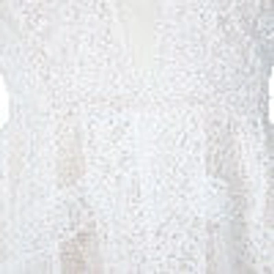 Shop Bcbgmaxazria Andi Handkerchief Dress In Off White