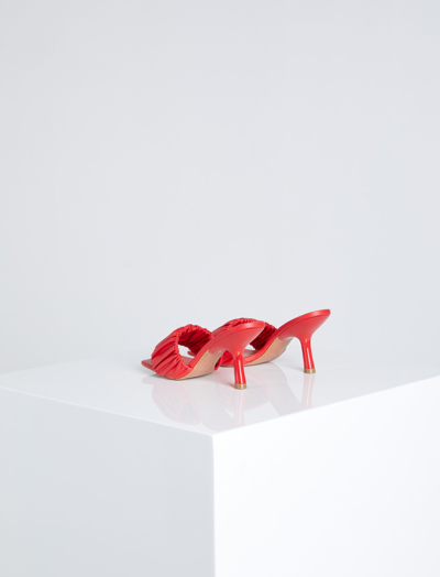 Shop Bcbgmaxazria Dallas Sandal Heel In Red