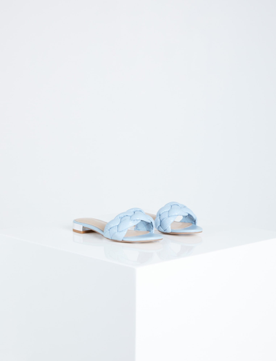 Shop Bcbgeneration Deelo Flat Slide Sandal In Celestial Blue