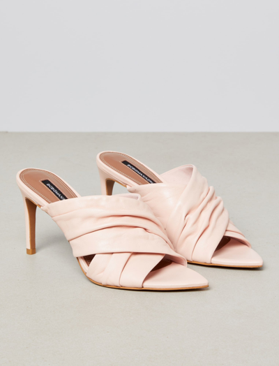 Shop Bcbgmaxazria Dixi Mule Sandal Heel In Bare Pink