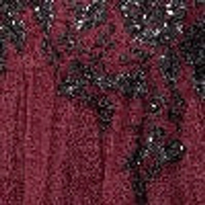 Shop Bcbgmaxazria Donna Applique Evening Dress In Windsor Wine