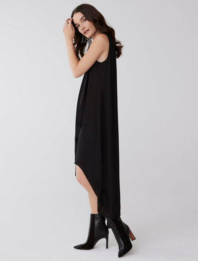 Shop Bcbgmaxazria Tara Cascade Ruffle Dress In Black