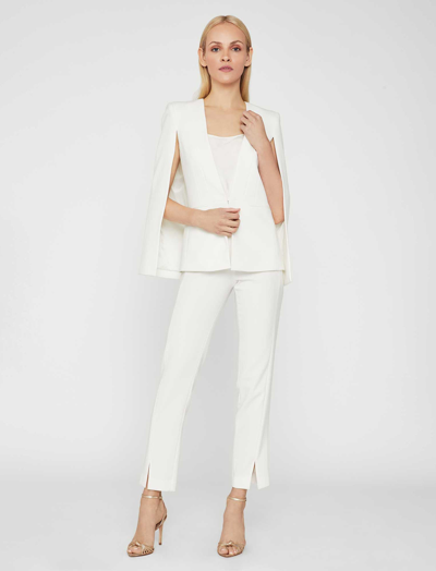 Shop Bcbgmaxazria Upas Cape Jacket In Off White