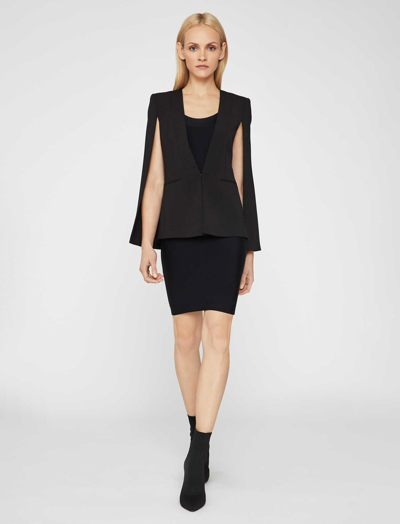 Shop Bcbgmaxazria Upas Cape Jacket In Black