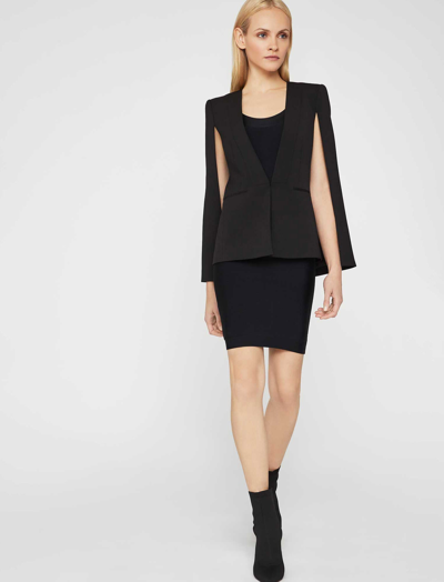 Shop Bcbgmaxazria Upas Cape Jacket In Black