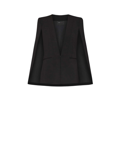 Bcbgmaxazria Upas Cape Jacket In Black ModeSens