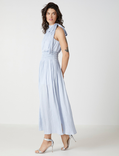 Shop Bcbgmaxazria Xenia Sleeveless Dress In Xenon Blue