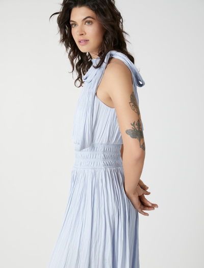 Shop Bcbgmaxazria Xenia Sleeveless Dress In Xenon Blue