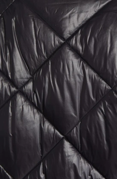 Shop Topshop Convertible Puffer Jacket In Black