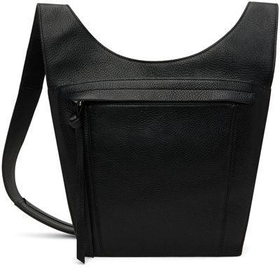 Shop Lemaire Black Pocket Bag In Bk999 Black