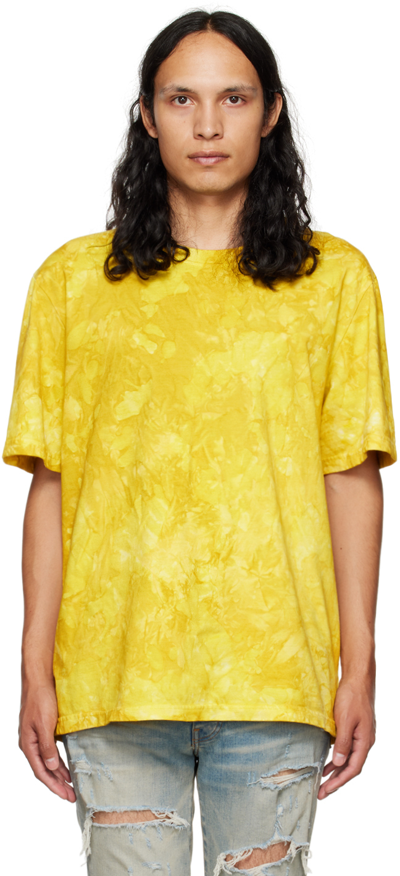 Shop Alchemist Yellow Laundry Lab T-shirt In Yellow Tie Dye
