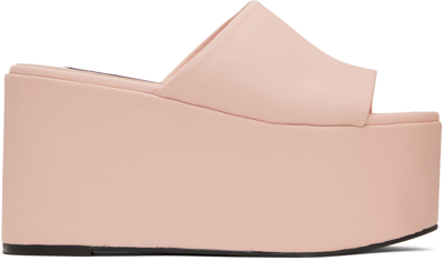 Shop Simon Miller Pink Tommy Edition Platform Sandals In Tommy Dusty Pink