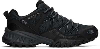 Shop The North Face Black & Gray Ultra 111 Wp Sneakers In Zu5 Tnf Black/dark S