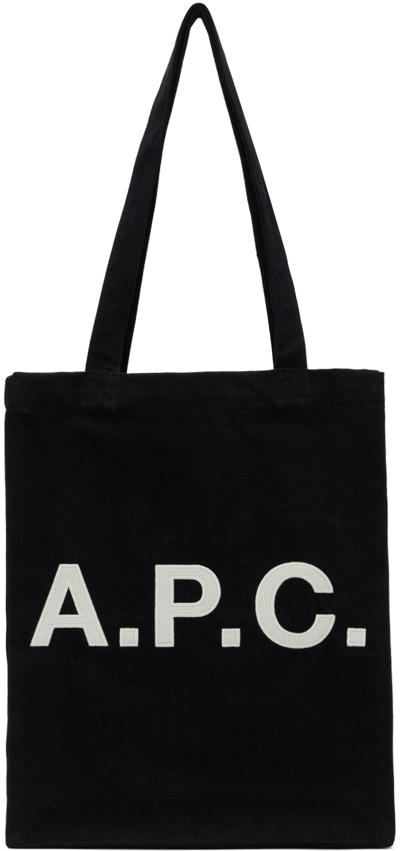 Shop Apc Black Lou Tote In Lzz Black