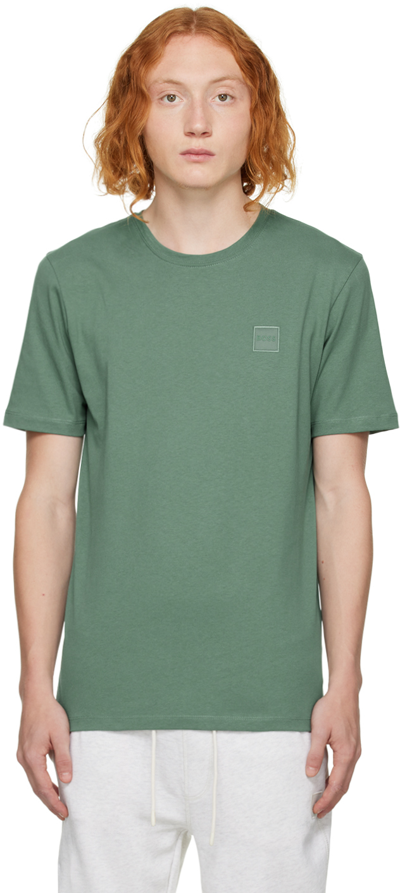 Hugo Boss Green Tales T-shirt In 369 Open Green | ModeSens