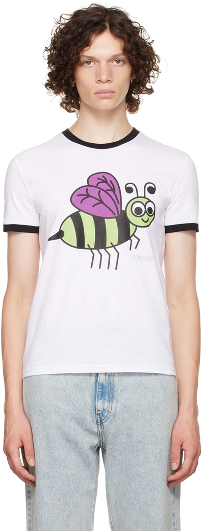 Shop Cormio White Busy As A Bee T-shirt