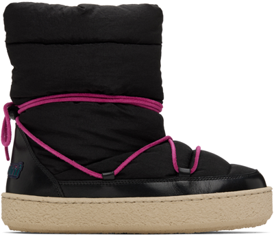 Shop Isabel Marant Black Zenora Boots In 30fn Faded Night