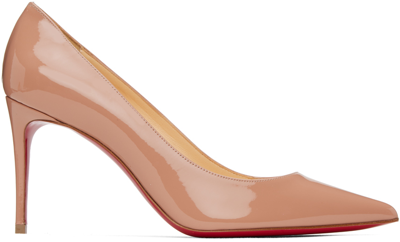 Shop Christian Louboutin Pink Kate 85 Heels In Pk1a Nude