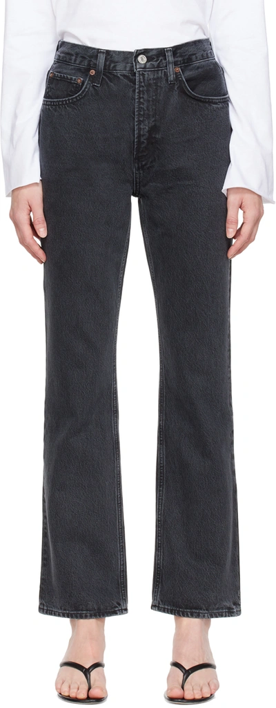 Shop Agolde Black Vintage Boot Jeans In Percolate