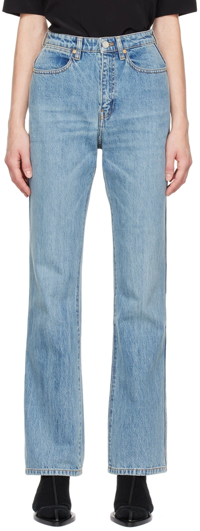 Shop Joseph Indigo Fulham Jeans In Indigo Wash 0222