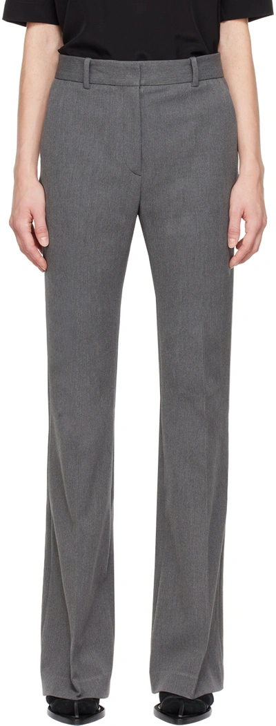 Shop Joseph Gray Tafira Trousers In Mid Grey 1030