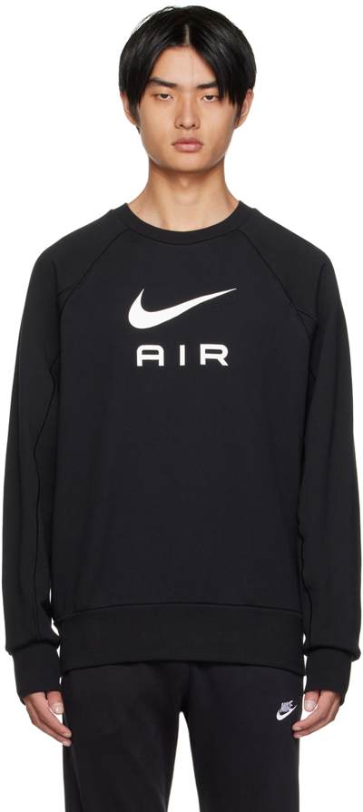Shop Nike Black Sportswear Air Sweatshirt In Black/white