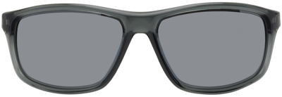 Shop Nike Grey Acetate Adrenaline Sunglasses In 021 Dark Grey