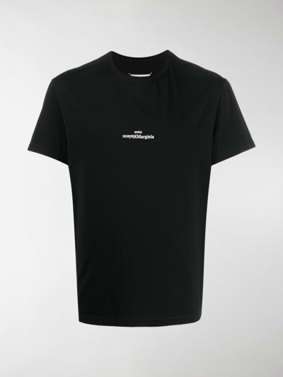 Shop Maison Margiela T-shirt With Embroidery In Black