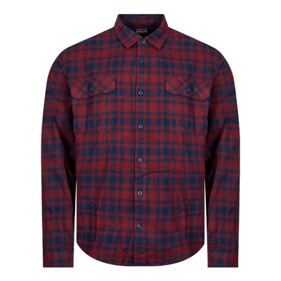 Shop Patagonia Fjord Flannel Shirt In Red