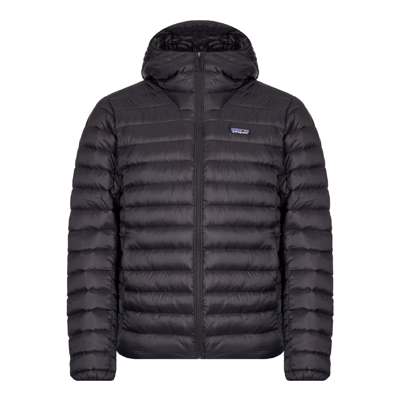 Shop Patagonia Down Hoodie Jacket In Black